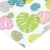 Multicolor tropische bladeren korte tafelloper (Hoek)