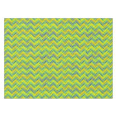 Multicolor tropische chevron tafelkleed (Voorkant (Horizontaal))
