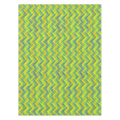 Multicolor tropische chevron tafelkleed (Voorkant)
