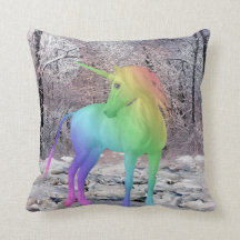multicolor unicorn-kussen
