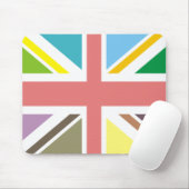 Multicolor Union Jack Mousepad Muismat (Met muis)