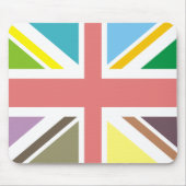 Multicolor Union Jack Mousepad Muismat (Voorkant)
