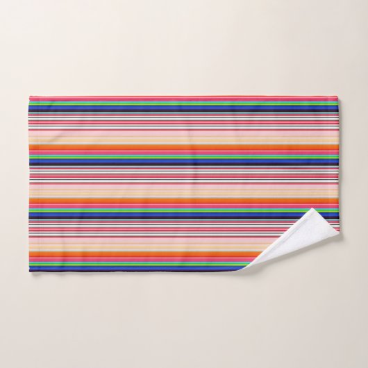 Multicolor Vertical Stripe Patroon Bad Handdoek (Handdoek)