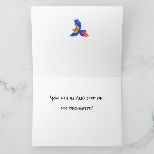  Multicolor Waterfall Garden Scene Painting Kaart (Binnen)