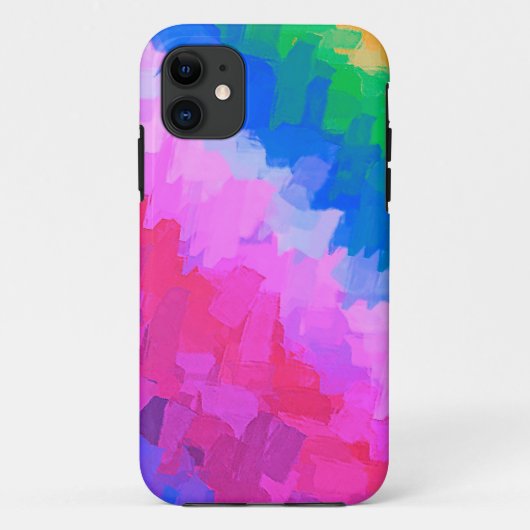 Multicolor Waterverf Abstracte achtergrond #2 Case-Mate iPhone Case (Achterkant)
