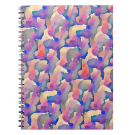 Multicolor Waterverf Patroon - Notitieboek