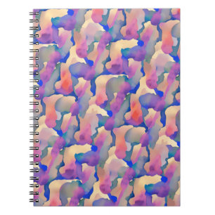 Multicolor Waterverf Patroon - Notitieboek