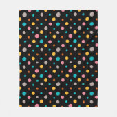 Multicolor Waterverf Stippen 2 Fleece Deken (Voorkant)