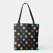 Multicolor Waterverf Stippen 2 Tote Bag (Achterkant)