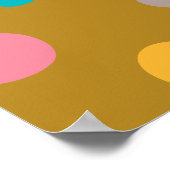 Multicolor Waterverf Stippen 4 Poster (Hoek)