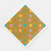 Multicolor Waterverf Stippen 4 Servet (Hoek)