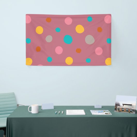 Multicolor Waterverf Stippen 5 Spandoek (Beurs)