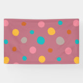 Multicolor Waterverf Stippen 5 Spandoek (Horizontaal)