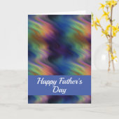 Multicolor Waves Happy-Vaderdag-kaart Kaart (Gele Bloem)