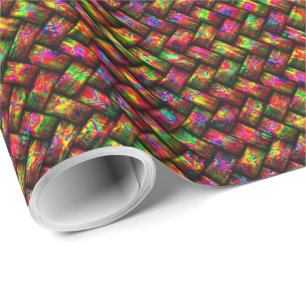 Multicolor Weave 1 omslagpapier Cadeaupapier