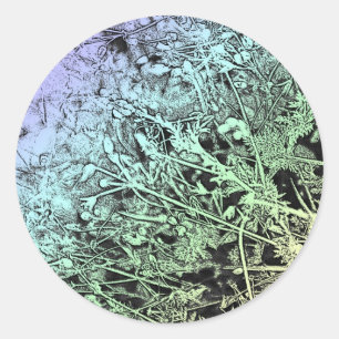 Multicolor Weeds Ronde Sticker