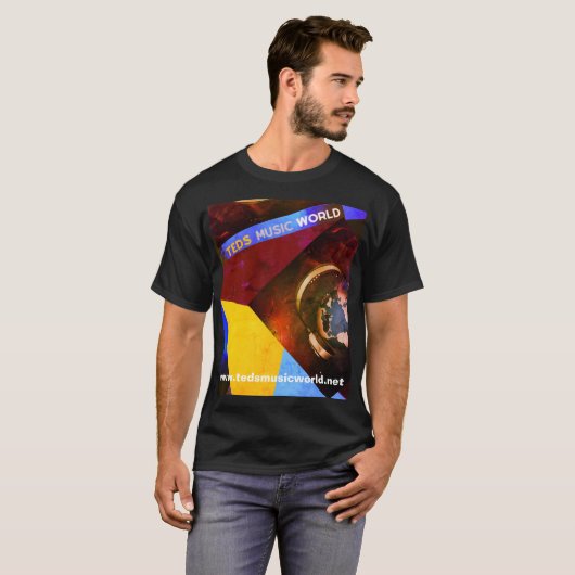 Multicolor Wereldbol T-Shirt (Voorkant volledig)