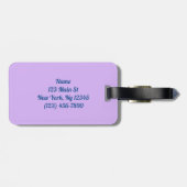 Multicolor-Wereldkaart Bagagelabel (Achterkant horizontaal)