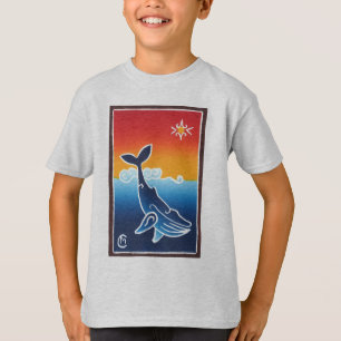 Multicolor Whale Youth T-shirt