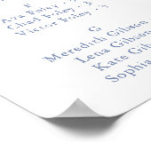 Multicolor Wildflower Alfabetische Zitting Grafiek Poster (Hoek)