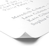 Multicolor Wildflower Alfabetische Zitting Grafiek Poster (Hoek)