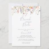 Multicolor Wildflower Brunch met de bruidsdouche Kaart (Voorkant)