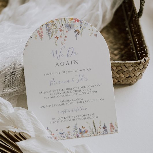 Multicolor Wildflower doen we opnieuw gelofte van Kaart