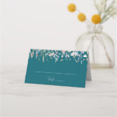 Multicolor Wildflower Green Wedding Place Card Plaatskaartje (Voorkant)
