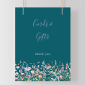 Multicolor Wildflower Groene Kaarten en Geschenken Poster
