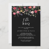 Multicolor Wildflower I Do BBQ Engagement Party Kaart (Voorkant)