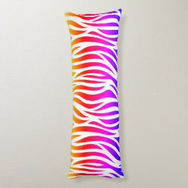 Multicolor Zebra Print Body Pillow Lichaamskussen