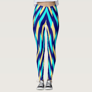 Multicolor zigzag patroon "Ratti_Creative_Arts Leg Leggings