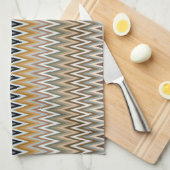 Multicolor Zigzag Pattern Theedoek (Quarter Fold)