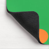 Multicolorcirkels op groen muismat (Hoek)