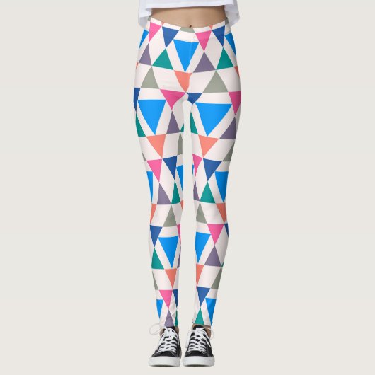 Multicolordriehoek Leggings (Voorkant)