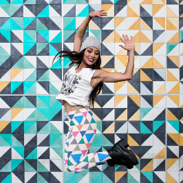 Multicolordriehoek Leggings