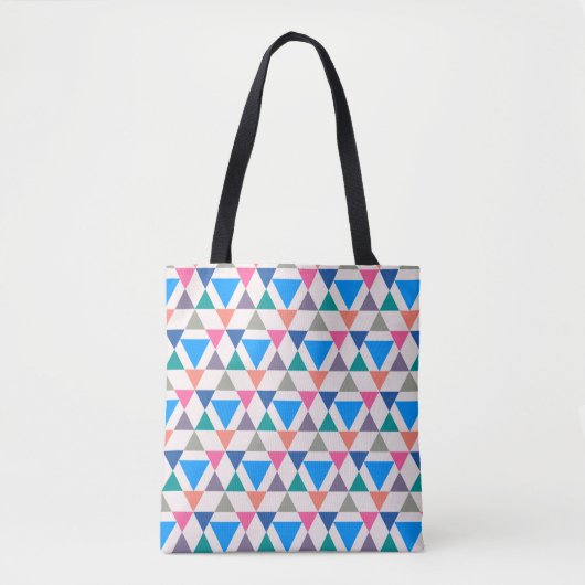 Multicolordriehoek Tote Bag (Voorkant)
