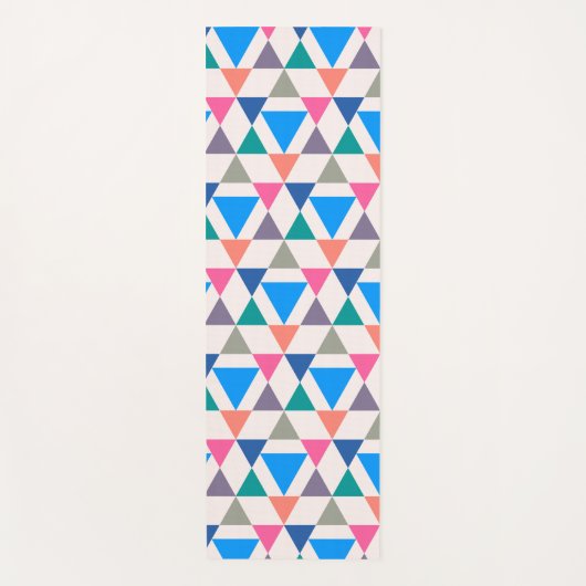 Multicolordriehoek Yogamat (Voorkant)