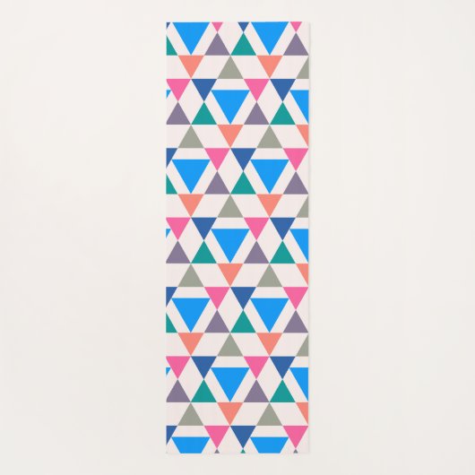 Multicolordriehoek Yogamat (Achterkant)