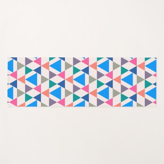 Multicolordriehoek Yogamat (Voorkant (horizontaal))