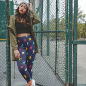 Multicolore harten leggings