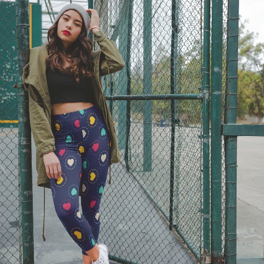 Multicolore harten leggings