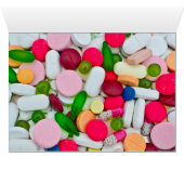 Multicolore trillende medische pillen (Binnen Horizontaal (Onder))