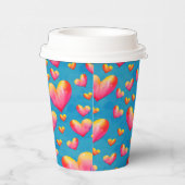 Multicolore Waterverf — Harthecardpapierbekertjes Papieren Bekers (Rechts)