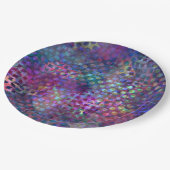 Multicolored Abstract Digitaal Art. Papieren Bordje (Gekanteld)