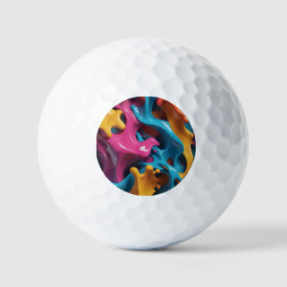Multicolored Abstract Golf Ball Golfballen