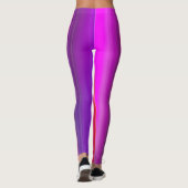 Multicolored abstract linear print leggings (Achterkant)
