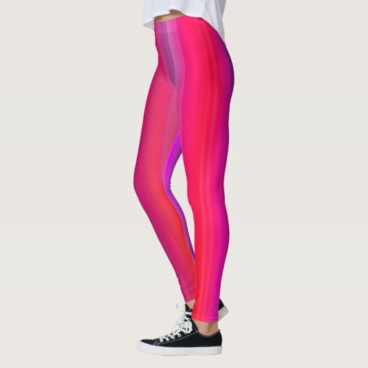 Multicolored abstract linear print leggings (Links)