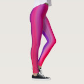 Multicolored abstract linear print leggings (Rechts)