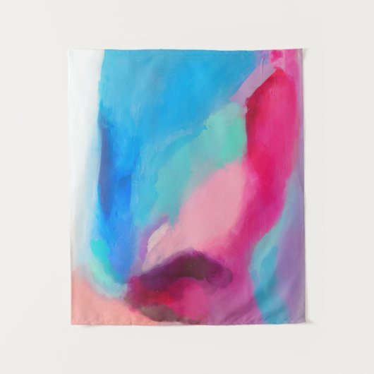 Multicolored abstract painting wandkleed (Voorkant)